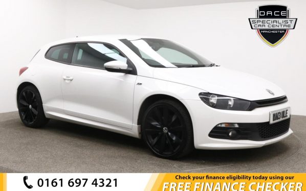 Used 2013 WHITE VOLKSWAGEN SCIROCCO Coupe 2.0 R LINE TDI 2d 175 BHP (reg. 2013-03-11) for sale in Whitefield