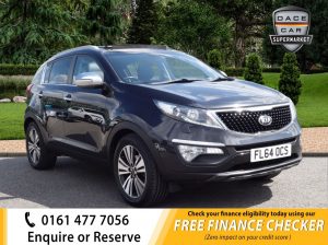 Used 2014 BLACK KIA SPORTAGE Estate 1.7 CRDI 3 ISG 5d 114 BHP (reg. 2014-09-29) for sale in Royton