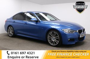 Used 2014 BLUE BMW 3 SERIES Saloon 3.0 330D M SPORT 4d AUTO 255 BHP (reg. 2014-11-10) for sale in Whitefield