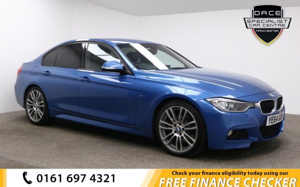 Used 2014 BLUE BMW 3 SERIES Saloon 3.0 330D M SPORT 4d AUTO 255 BHP (reg. 2014-11-10) for sale in Whitefield