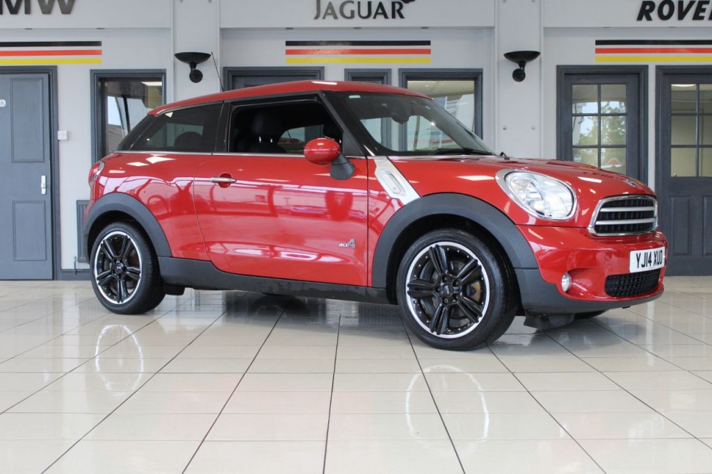 Used 2014 RED MINI PACEMAN Coupe 1.6 COOPER D ALL4 3d 112 BHP (reg. 2014-03-26) for sale in Hazel Grove
