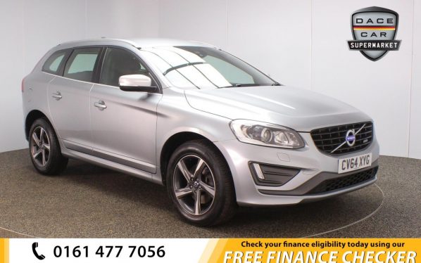 Used 2014 SILVER VOLVO XC60 Estate 2.4 D4 R-DESIGN LUX NAV AWD 5d 178 BHP (reg. 2014-12-23) for sale in Royton