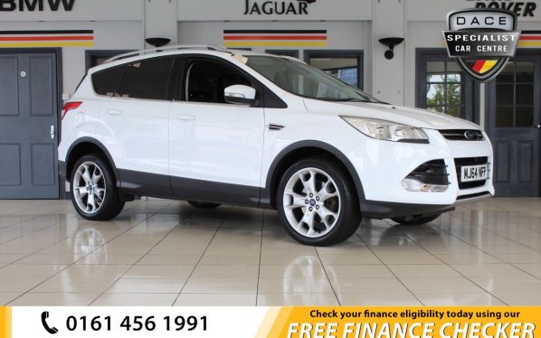 Used 2014 WHITE FORD KUGA Hatchback 2.0 TITANIUM TDCI 2WD 5d 138 BHP (reg. 2014-10-28) for sale in Hazel Grove
