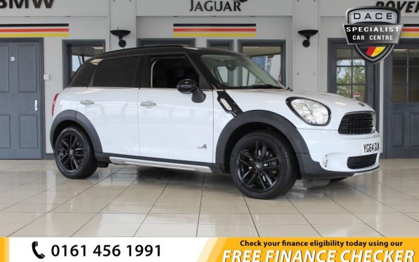 Used 2014 WHITE MINI COUNTRYMAN Hatchback 1.6 COOPER D ALL4 5d 112 BHP (reg. 2014-10-23) for sale in Hazel Grove