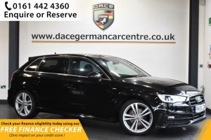Used 2015 BLACK AUDI A3 Hatchback 1.4 TFSI S LINE 5d AUTO 148 BHP (reg. 2015-09-14) for sale in Hale