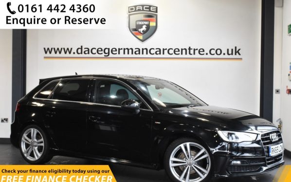 Used 2015 BLACK AUDI A3 Hatchback 1.4 TFSI S LINE 5d AUTO 148 BHP (reg. 2015-09-14) for sale in Hale