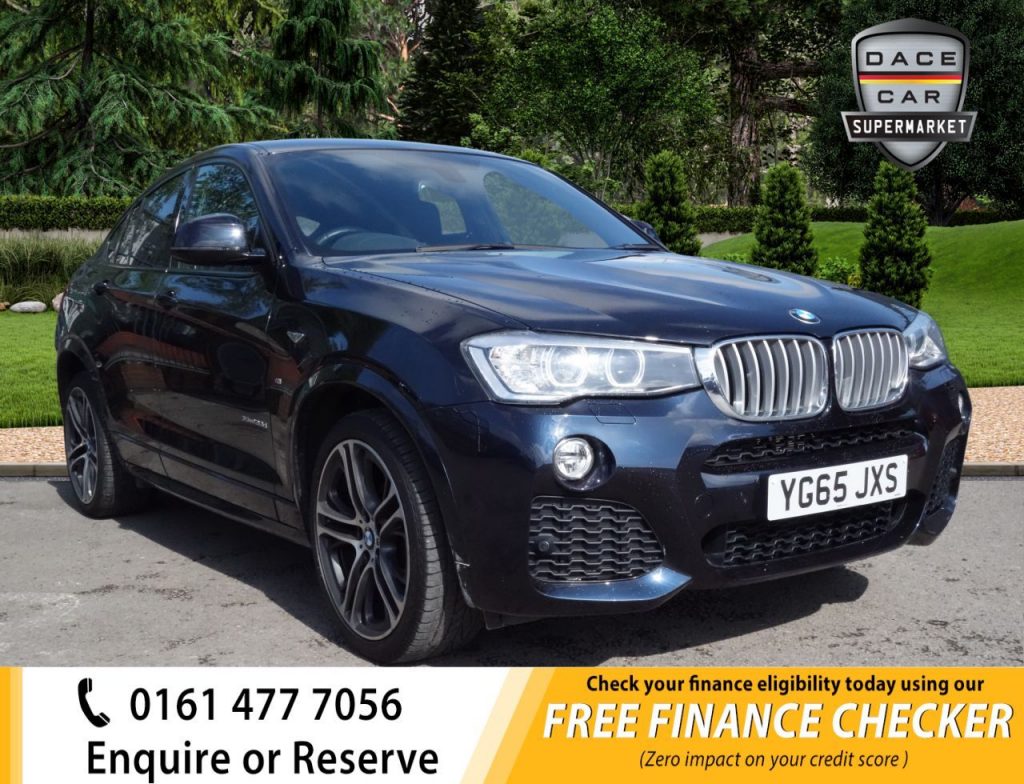 Used 2015 BLACK BMW X4 Coupe 3.0 XDRIVE30D M SPORT 4d AUTO 255 BHP (reg. 2015-09-01) for sale in Royton