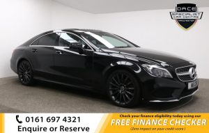 Used 2015 BLACK MERCEDES-BENZ CLS CLASS Coupe 2.1 CLS220 BLUETEC AMG LINE PREMIUM 4d AUTO 174 BHP (reg. 2015-05-27) for sale in Whitefield