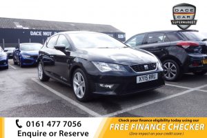 Used 2015 BLACK SEAT LEON Hatchback 2.0 TDI FR 5d 150 BHP (reg. 2015-06-29) for sale in Royton