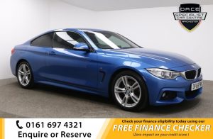 Used 2015 BLUE BMW 4 SERIES Coupe 2.0 420D M SPORT 2d 188 BHP (reg. 2015-12-04) for sale in Whitefield