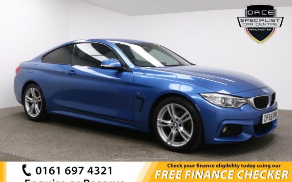 Used 2015 BLUE BMW 4 SERIES Coupe 2.0 420D M SPORT 2d 188 BHP (reg. 2015-12-04) for sale in Whitefield