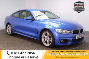 Used 2015 BLUE BMW 4 SERIES Coupe 3.0 435D XDRIVE M SPORT 2d AUTO 309 BHP (reg. 2015-09-09) for sale in Royton