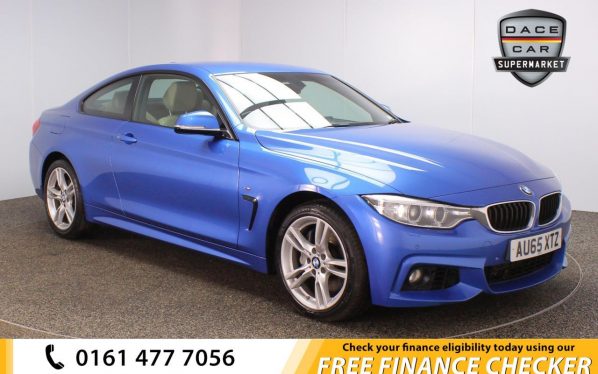 Used 2015 BLUE BMW 4 SERIES Coupe 3.0 435D XDRIVE M SPORT 2d AUTO 309 BHP (reg. 2015-09-09) for sale in Royton