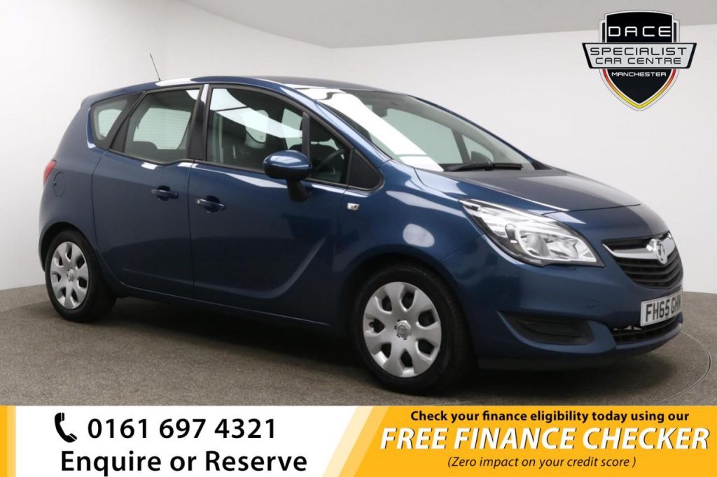 Used 2015 BLUE VAUXHALL MERIVA MPV 1.4 EXCLUSIV AC 5d AUTO 118 BHP (reg. 2015-12-29) for sale in Whitefield