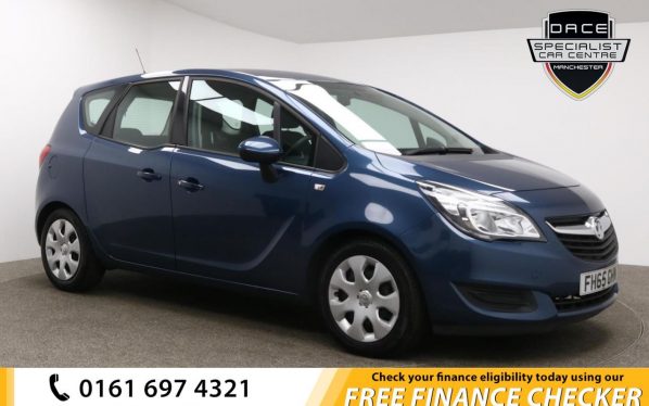 Used 2015 BLUE VAUXHALL MERIVA MPV 1.4 EXCLUSIV AC 5d AUTO 118 BHP (reg. 2015-12-29) for sale in Whitefield