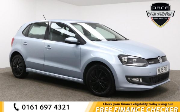 Used 2015 BLUE VOLKSWAGEN POLO Hatchback 1.0 BLUEMOTION TSI 5d 93 BHP (reg. 2015-04-30) for sale in Whitefield