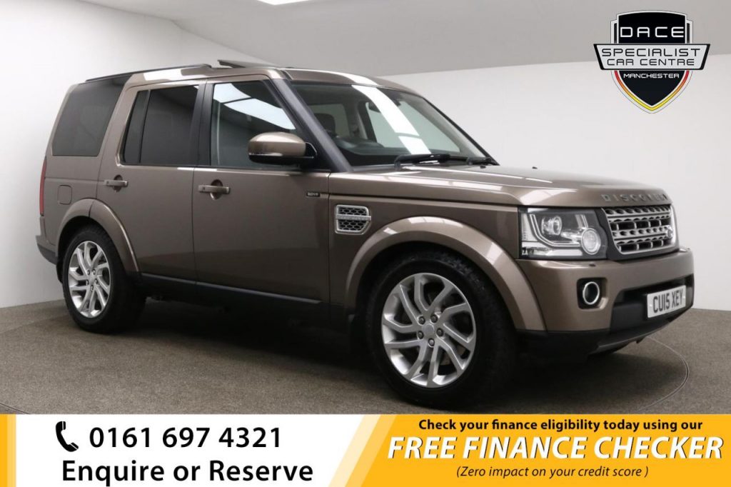 Used 2015 BROWN LAND ROVER DISCOVERY Estate 3.0 SDV6 HSE 5d AUTO 255 BHP (reg. 2015-03-31) for sale in Whitefield