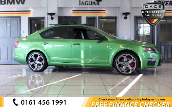 Used 2015 GREEN SKODA OCTAVIA Hatchback 2.0 VRS TSI DSG 5d 218 BHP (reg. 2015-06-23) for sale in Hazel Grove