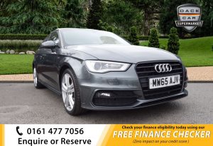Used 2015 GREY AUDI A3 Hatchback 2.0 TDI S LINE NAV 3d AUTO 148 BHP (reg. 2015-10-30) for sale in Royton