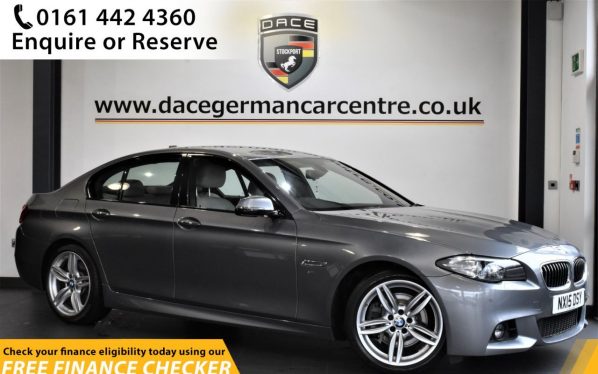 Used 2015 GREY BMW 5 SERIES Saloon 3.0 530D M SPORT 4d AUTO 255 BHP (reg. 2015-08-07) for sale in Hale