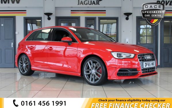 Used 2015 RED AUDI S3 Hatchback 2.0 S3 SPORTBACK QUATTRO NAV 5d AUTO 296 BHP (reg. 2015-11-14) for sale in Hazel Grove