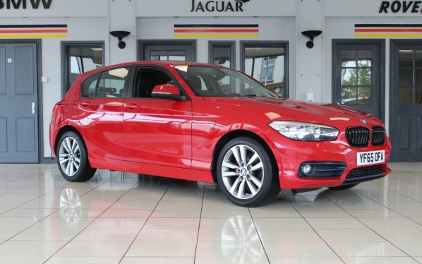 Used 2015 RED BMW 1 SERIES Hatchback 1.5 116D SPORT 5d 114 BHP (reg. 2015-11-06) for sale in Hazel Grove