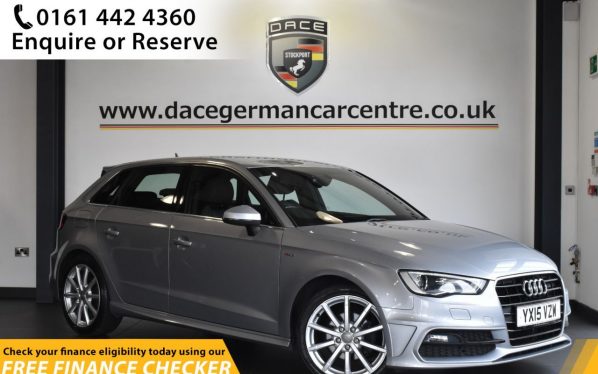 Used 2015 SILVER AUDI A3 Hatchback 2.0 TDI S LINE 5d AUTO 148 BHP (reg. 2015-05-29) for sale in Hale