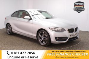Used 2015 SILVER BMW 2 SERIES Coupe 2.0 218D SPORT 2d 148 BHP (reg. 2015-12-07) for sale in Royton