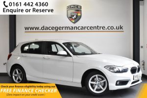Used 2015 WHITE BMW 1 SERIES Hatchback 2.0 118D SE 5d AUTO 147 BHP (reg. 2015-11-26) for sale in Hale
