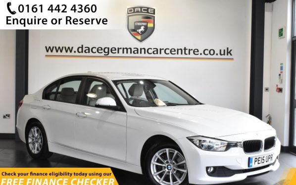 Used 2015 WHITE BMW 3 SERIES Saloon 2.0 320D EFFICIENTDYNAMICS BUSINESS 4d 161 BHP (reg. 2015-04-07) for sale in Hale