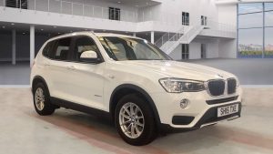 Used 2015 WHITE BMW X3 Estate 2.0 XDRIVE20D SE 5d AUTO 188 BHP (reg. 2015-05-29) for sale in Whitefield