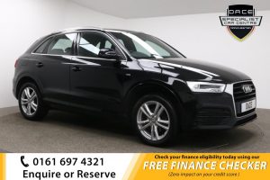 Used 2016 BLACK AUDI Q3 Estate 2.0 TDI S LINE 5d 148 BHP (reg. 2016-04-11) for sale in Whitefield