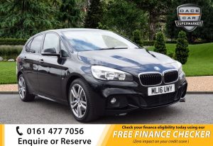 Used 2016 BLACK BMW 2 SERIES ACTIVE TOURER Hatchback 1.5 218I M SPORT ACTIVE TOURER 5d 134 BHP (reg. 2016-03-29) for sale in Royton