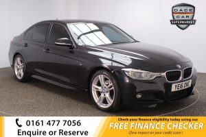 Used 2016 BLACK BMW 3 SERIES Saloon 2.0 320D M SPORT 4d AUTO 188 BHP (reg. 2016-04-28) for sale in Royton