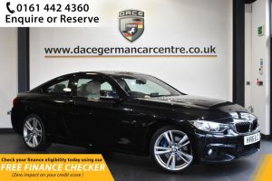 Used 2016 BLACK BMW 4 SERIES Coupe 3.0 435D XDRIVE M SPORT 2d AUTO 309 BHP (reg. 2016-03-29) for sale in Hale