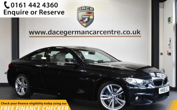 Used 2016 BLACK BMW 4 SERIES Coupe 3.0 435D XDRIVE M SPORT 2d AUTO 309 BHP (reg. 2016-03-29) for sale in Hale