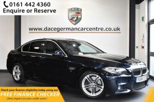 Used 2016 BLACK BMW 5 SERIES Saloon 3.0 530D M SPORT 4d AUTO 255 BHP (reg. 2016-09-19) for sale in Hale