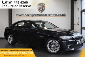 Used 2016 BLACK BMW 5 SERIES Saloon 3.0 535D M SPORT 4d AUTO 309 BHP (reg. 2016-06-28) for sale in Hale