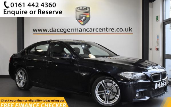 Used 2016 BLACK BMW 5 SERIES Saloon 3.0 535D M SPORT 4d AUTO 309 BHP (reg. 2016-06-28) for sale in Hale