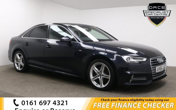 Used 2016 BLUE AUDI A4 Saloon 2.0 TDI ULTRA SPORT 4d 148 BHP (reg. 2016-09-29) for sale in Whitefield