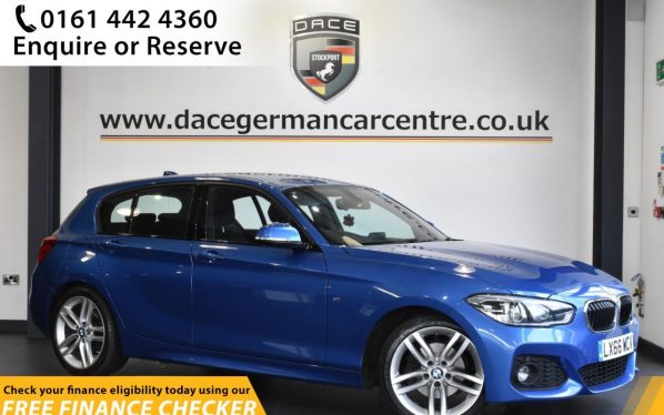 Used 2016 BLUE BMW 1 SERIES Hatchback 2.0 120I M SPORT 5d 181 BHP (reg. 2016-09-13) for sale in Hale