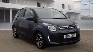 Used 2016 BLUE CITROEN C1 Hatchback 1.2 PURETECH FLAIR 5d 82 BHP (reg. 2016-03-22) for sale in Royton