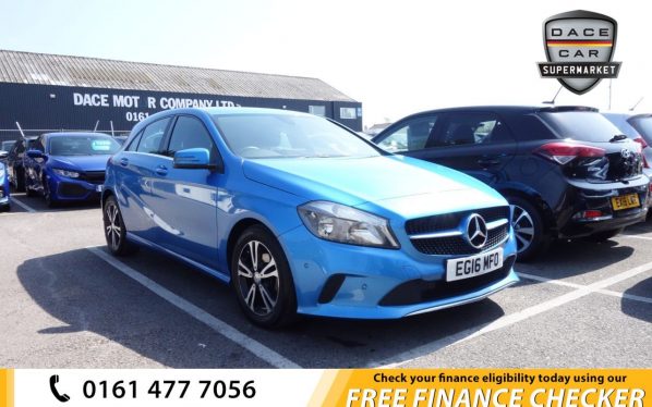 Used 2016 BLUE MERCEDES-BENZ A-CLASS Hatchback 1.5 A 180 D SE EXECUTIVE 5d 107 BHP (reg. 2016-08-09) for sale in Royton