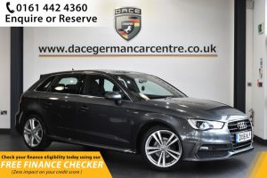 Used 2016 GREY AUDI A3 Hatchback 2.0 TDI S LINE NAV 5d 148 BHP (reg. 2016-03-01) for sale in Hale