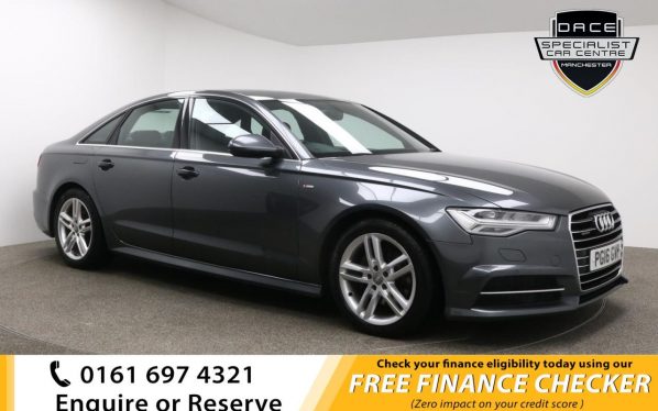 Used 2016 GREY AUDI A6 Saloon 2.0 TDI QUATTRO S LINE 4d AUTO 188 BHP (reg. 2016-03-31) for sale in Whitefield