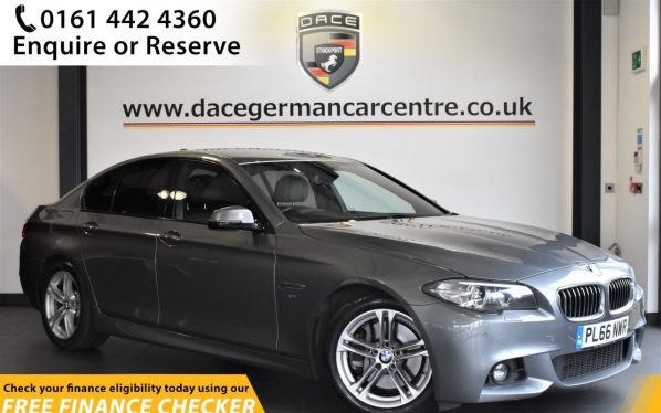 Used 2016 GREY BMW 5 SERIES Saloon 3.0 530D M SPORT 4d AUTO 255 BHP (reg. 2016-12-08) for sale in Hale