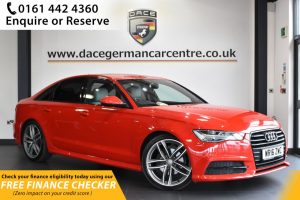Used 2016 RED AUDI A6 Saloon 2.0 TDI ULTRA BLACK EDITION AUTO 4d 188 BHP (reg. 2016-04-27) for sale in Hale