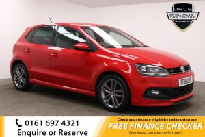 Used 2016 RED VOLKSWAGEN POLO Hatchback 1.2 R LINE TSI 5d 89 BHP (reg. 2016-07-22) for sale in Whitefield