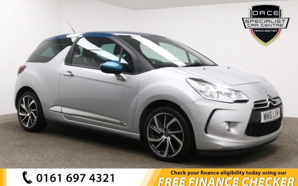 Used 2016 SILVER DS DS 3 Hatchback 1.2 PURETECH DSTYLE NAV S/S 3d 109 BHP (reg. 2016-03-31) for sale in Whitefield