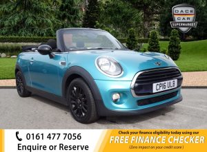 Used 2016 TURQUOISE MINI CONVERTIBLE Convertible 1.5 COOPER D 2d 114 BHP (reg. 2016-06-30) for sale in Royton